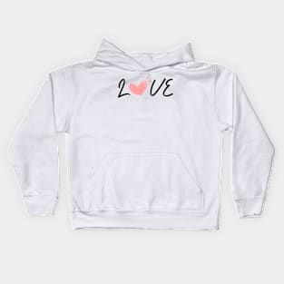 Valentines Heart - Love Heart Design Kids Hoodie